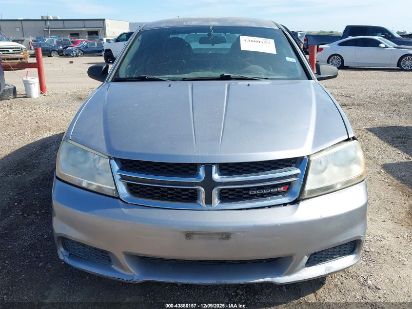 2013 Dodge Avenger Se VIN: 1C3CDZAB0DN607163 Lot: 43880157