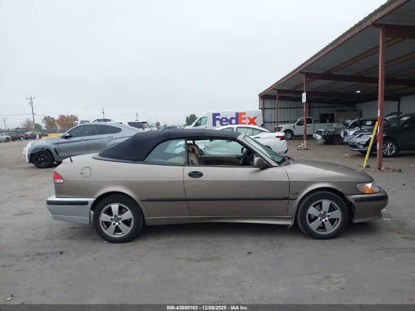 2003 Saab 9-3 Se VIN: YS3DF78K737012486 Lot: 43880163