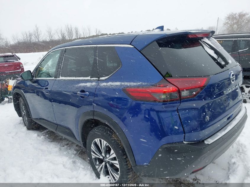 2021 Nissan Rogue Sv Intelligent Awd VIN: JN8AT3BB5MW225470 Lot: 43880167