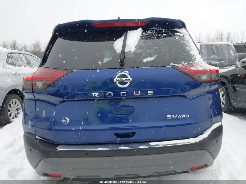 2021 Nissan Rogue Sv Intelligent Awd VIN: JN8AT3BB5MW225470 Lot: 43880167