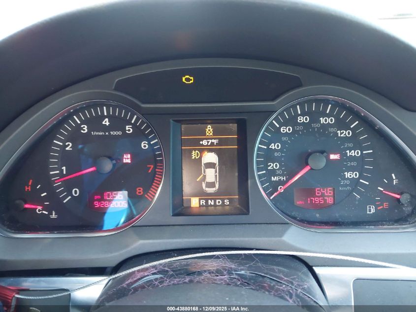 2006 Audi A6 3.2 VIN: WAUDG74F76N024275 Lot: 43880168