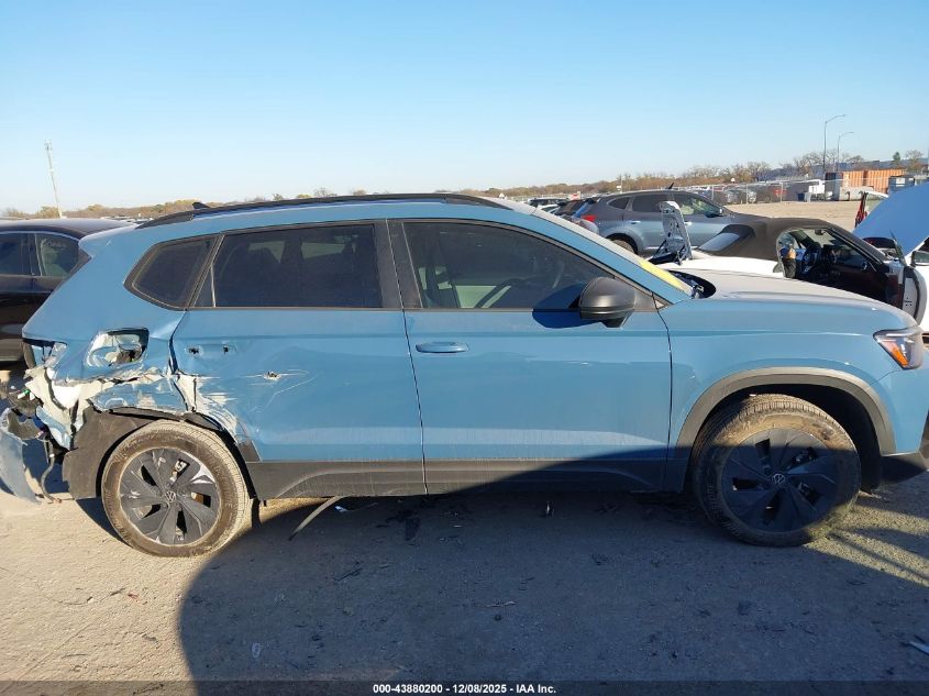 2025 Volkswagen Taos 1.5T S VIN: 3VV5C7B2XSM051818 Lot: 43880200