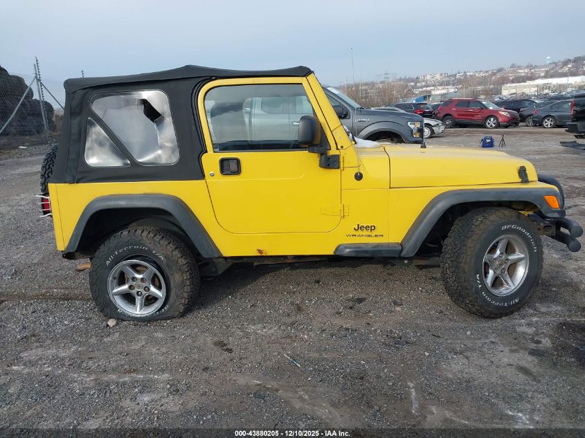 2004 Jeep Wrangler Se VIN: 1J4FA29124P756757 Lot: 43880205
