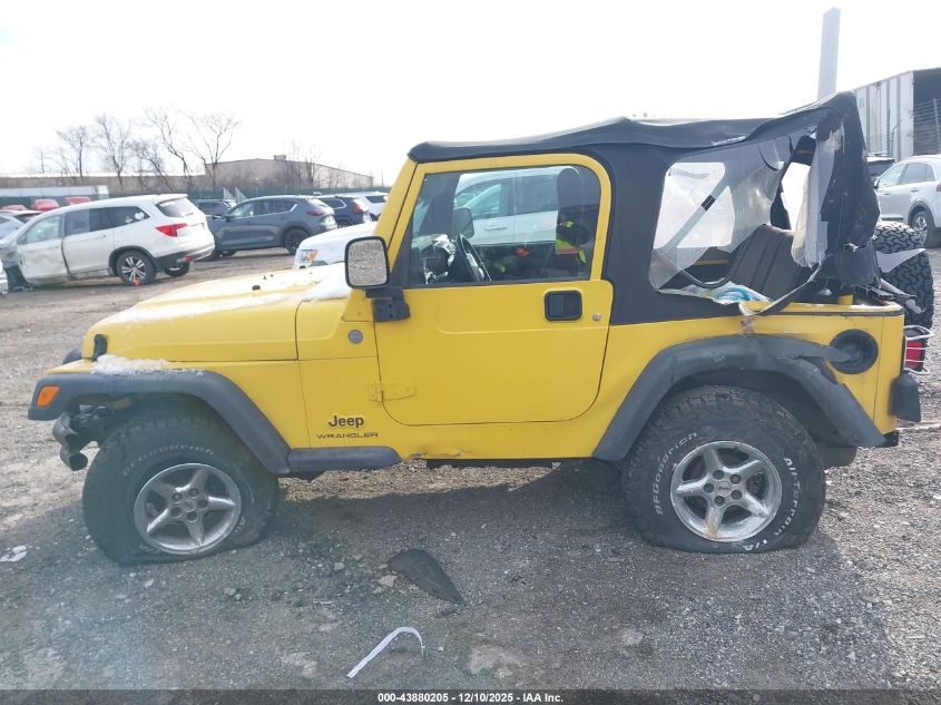 2004 Jeep Wrangler Se VIN: 1J4FA29124P756757 Lot: 43880205