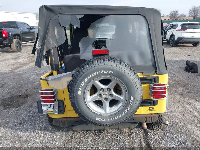 2004 Jeep Wrangler Se VIN: 1J4FA29124P756757 Lot: 43880205
