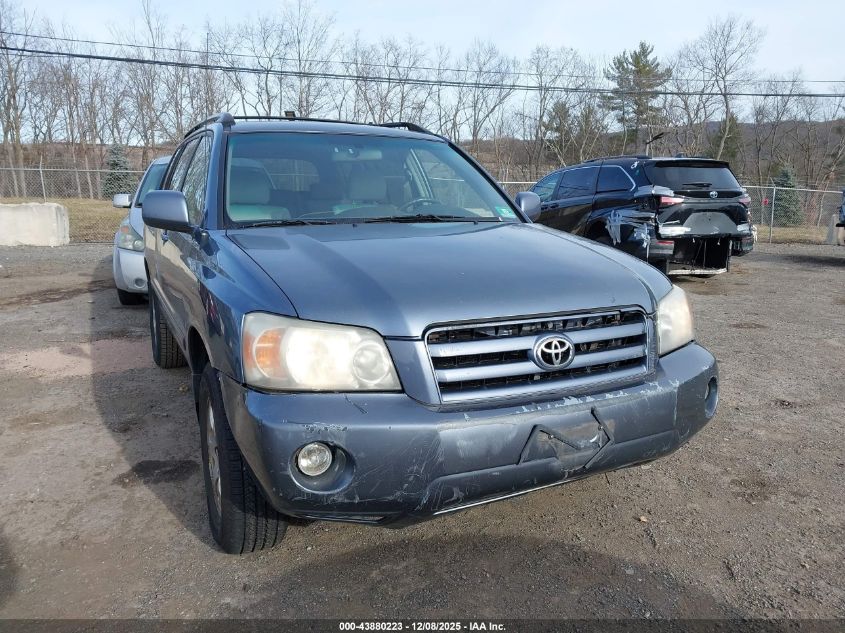 2006 Toyota Highlander V6 VIN: JTEEP21A160152295 Lot: 43880223