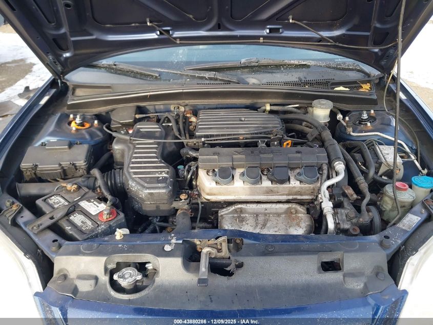 2001 Honda Civic Ex VIN: 1HGES26741L021287 Lot: 43880286