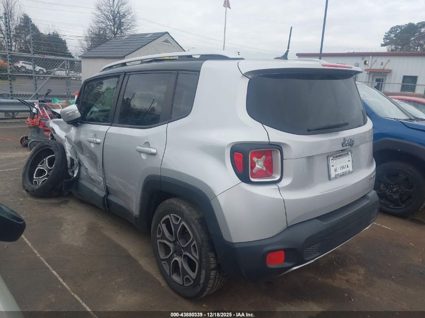 2017 Jeep Renegade Limited Fwd VIN: ZACCJADB1HPF62801 Lot: 43880339