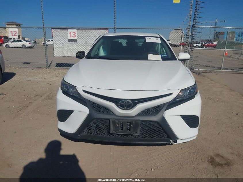 2019 Toyota Camry Se VIN: 4T1B11HK9KU160872 Lot: 43880348