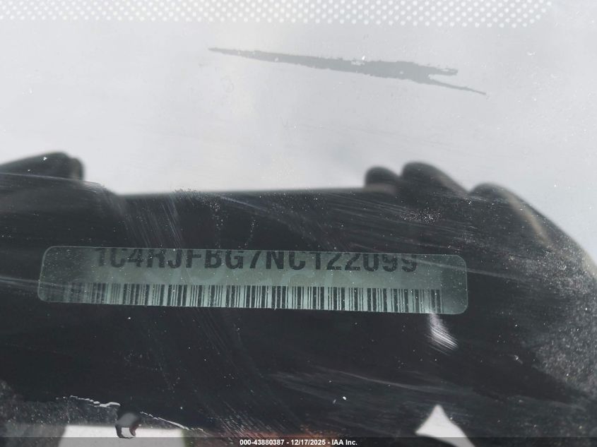 2022 Jeep Grand Cherokee Wk Limited VIN: 1C4RJFBG7NC122099 Lot: 43880387