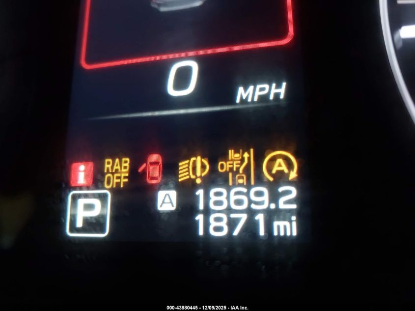 2025 Subaru Outback Touring Xt VIN: 4S4BTGPD2S3281605 Lot: 43880445