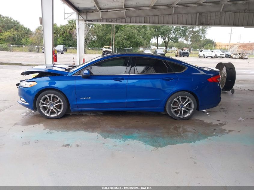 2017 Ford Fusion Hybrid Se VIN: 3FA6P0LU6HR240465 Lot: 43880503