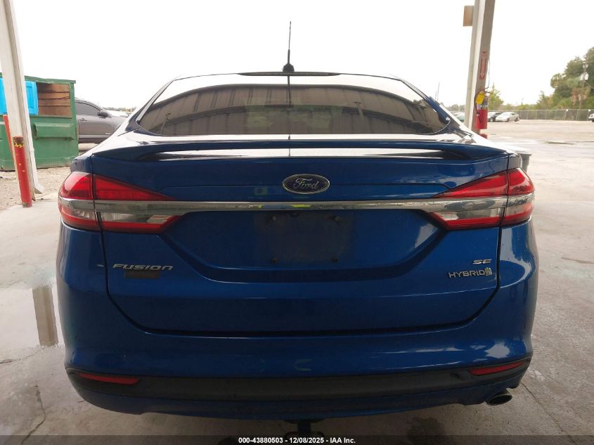2017 Ford Fusion Hybrid Se VIN: 3FA6P0LU6HR240465 Lot: 43880503