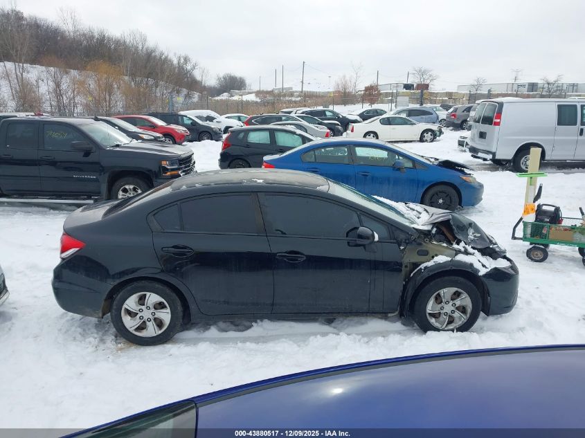 2013 Honda Civic Lx VIN: 2HGFB2F50DH513254 Lot: 43880517