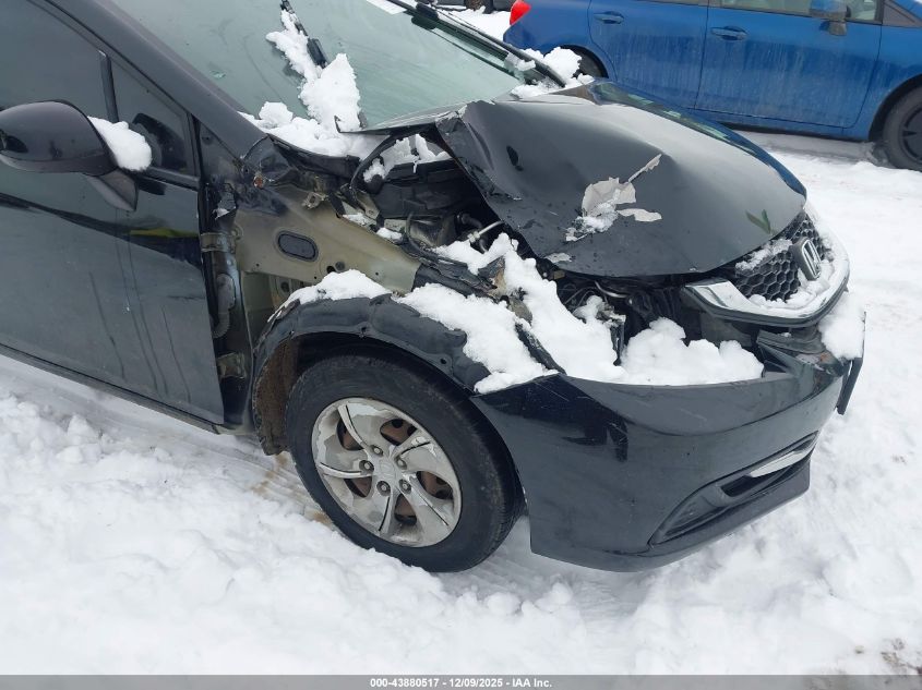 2013 Honda Civic Lx VIN: 2HGFB2F50DH513254 Lot: 43880517