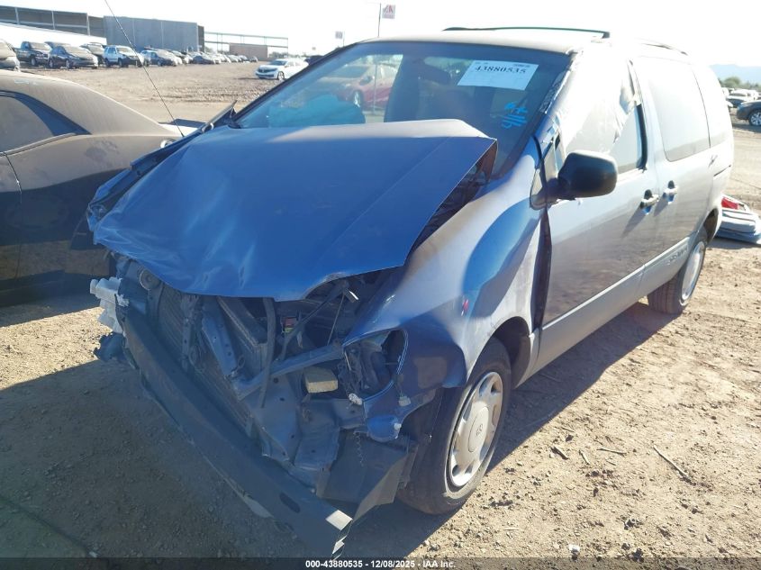 1999 Toyota Sienna Le VIN: 4T3ZF13C7XU094546 Lot: 43880535