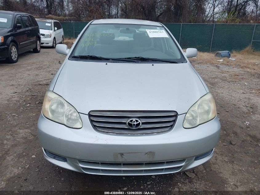 2003 Toyota Corolla Le VIN: JTDBR32EX32000802 Lot: 43880563