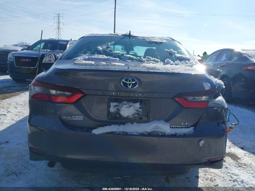 2021 Toyota Camry Le Hybrid VIN: 4T1C31AK8MU558800 Lot: 43880581