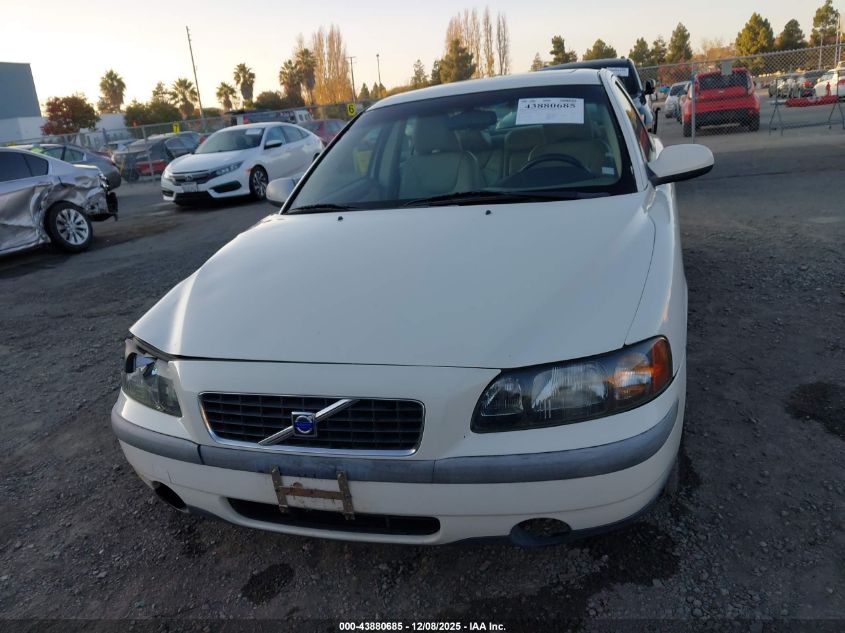 2003 Volvo S60 2.4 VIN: YV1RS64A832252962 Lot: 43880685