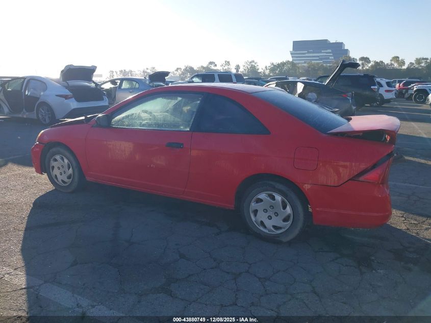 2001 Honda Civic Lx VIN: 1HGEM22591L001972 Lot: 43880749