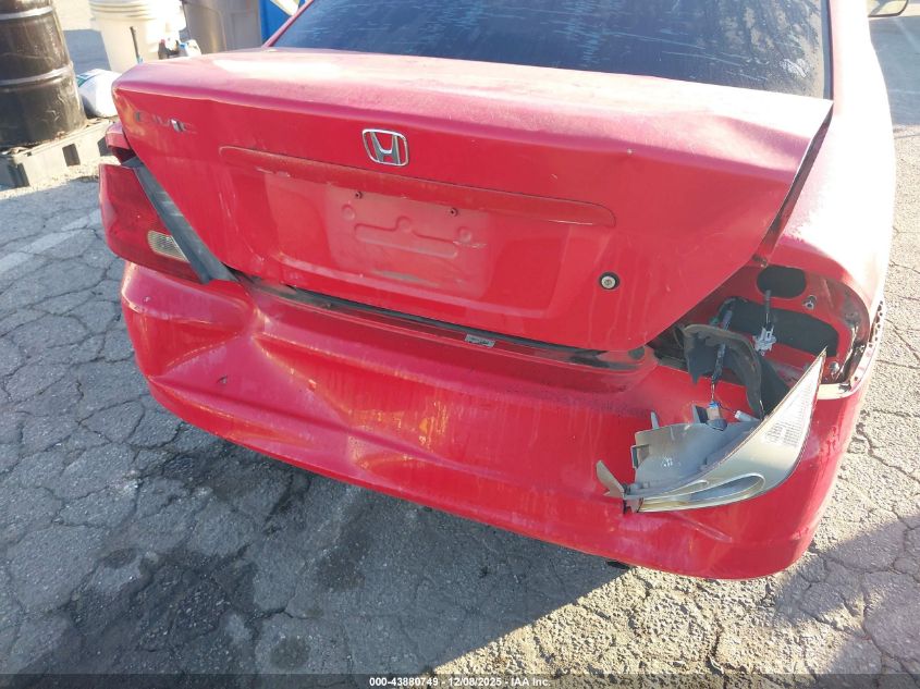 2001 Honda Civic Lx VIN: 1HGEM22591L001972 Lot: 43880749