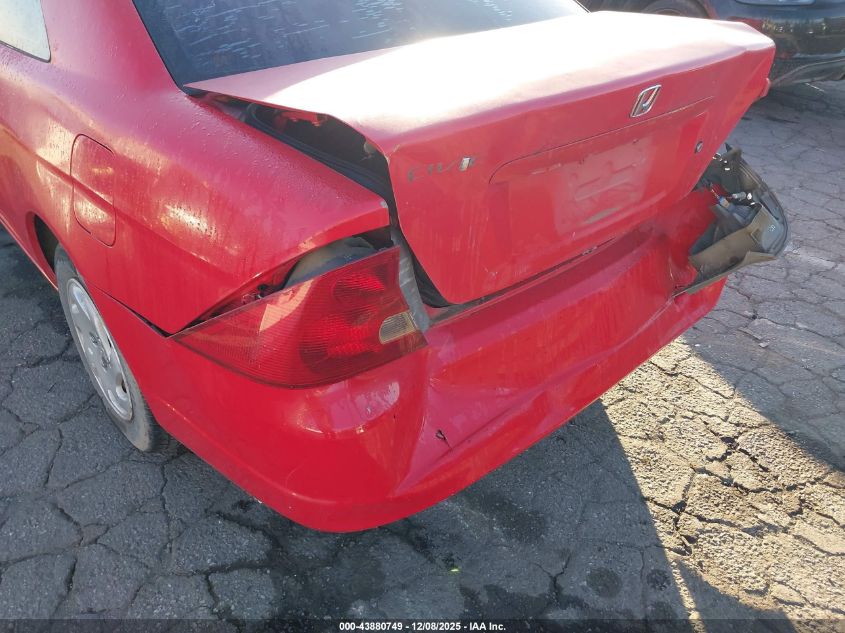 2001 Honda Civic Lx VIN: 1HGEM22591L001972 Lot: 43880749