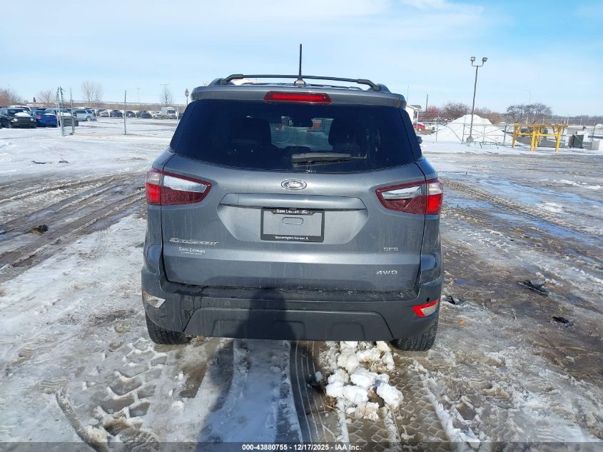 2018 Ford Ecosport Ses VIN: MAJ6P1CL0JT182595 Lot: 43880755