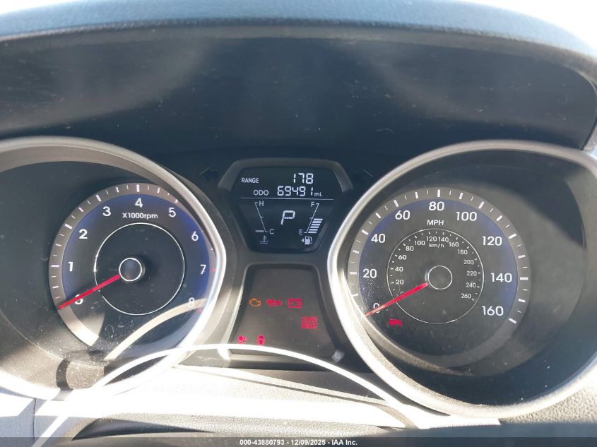 2013 Hyundai Elantra Gls/Limited VIN: KMHDH4AE3DU582729 Lot: 43880793