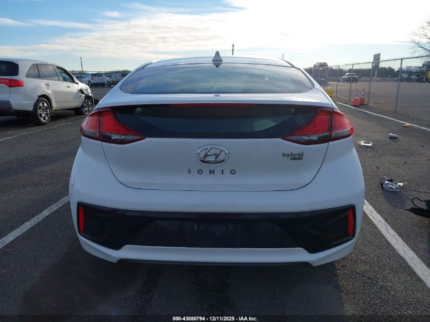 2018 Hyundai Ioniq Hybrid Blue VIN: KMHC65LC1JU087220 Lot: 43880794