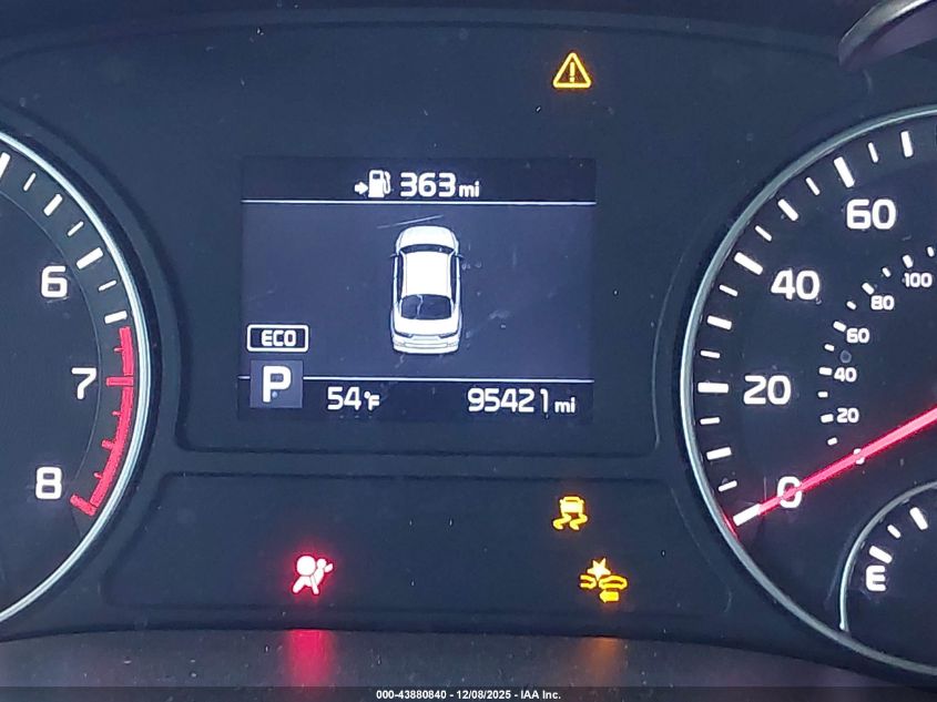 2020 Kia Optima Lx VIN: 5XXGT4L33LG431695 Lot: 43880840