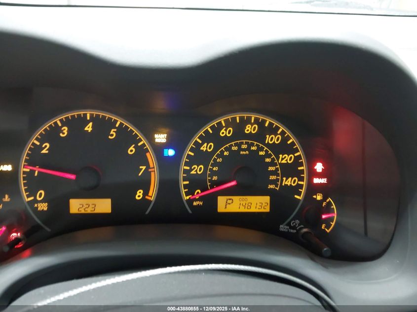 2009 Toyota Corolla Le VIN: 2T1BU40E59C140077 Lot: 43880855