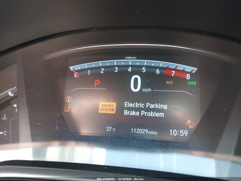 2019 Honda Cr-V Touring VIN: JHLRW2H92KX003905 Lot: 43880859