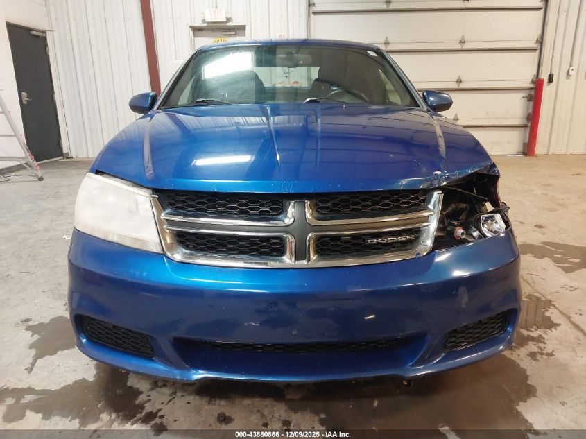 2012 Dodge Avenger Sxt VIN: 1C3CDZCB8CN183341 Lot: 43880866