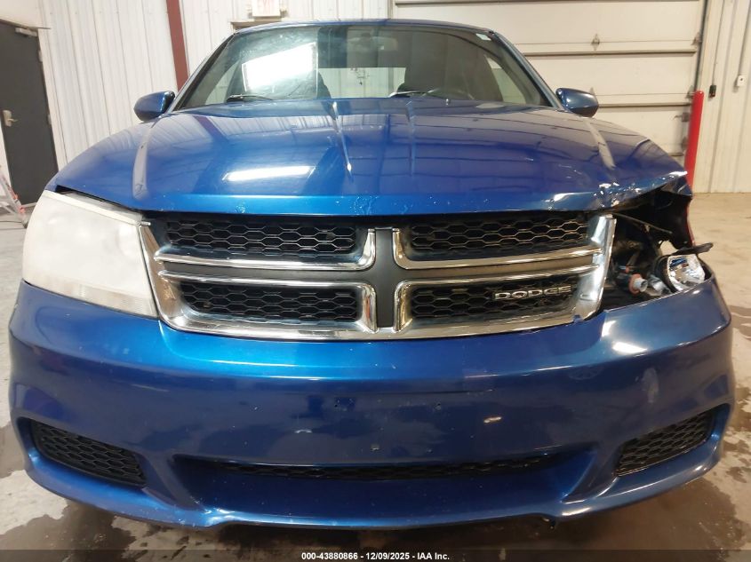 2012 Dodge Avenger Sxt VIN: 1C3CDZCB8CN183341 Lot: 43880866