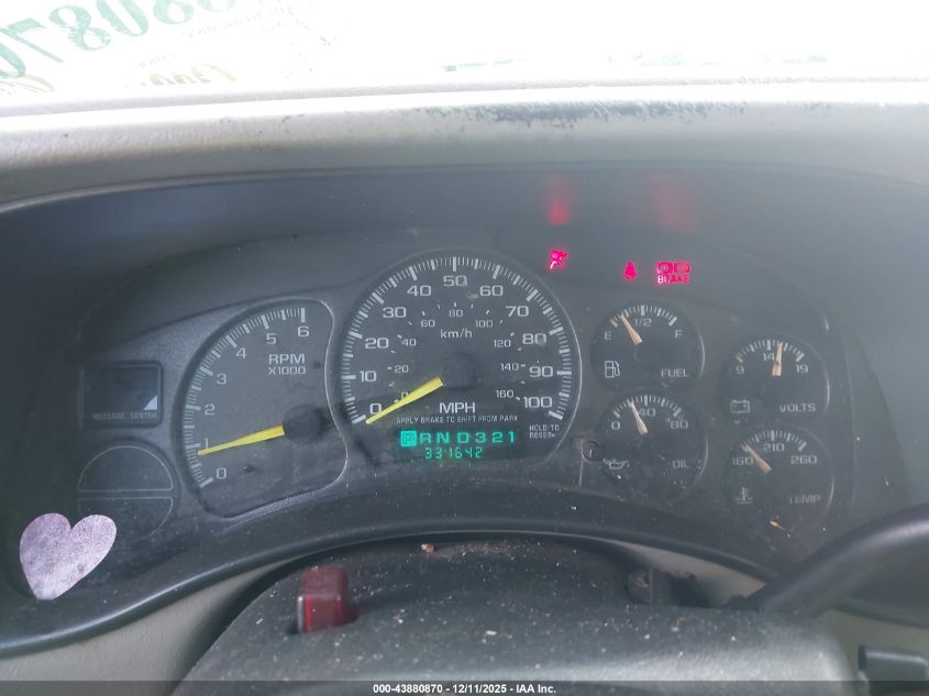 2001 Chevrolet Tahoe Lt VIN: 1GNEK13T51R110395 Lot: 43880870