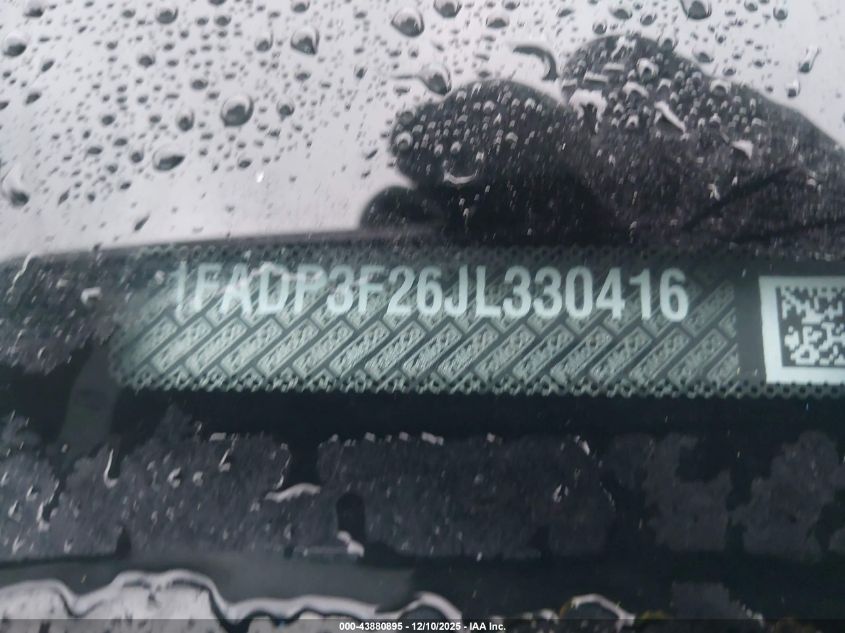 2018 Ford Focus Se VIN: 1FADP3F26JL330416 Lot: 43880895
