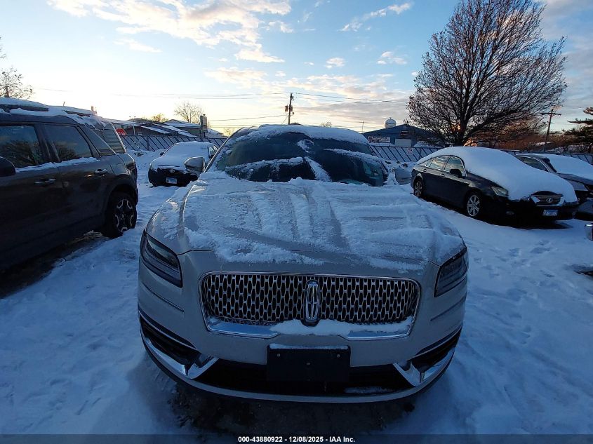2019 Lincoln Nautilus Select VIN: 2LMPJ8K90KBL46959 Lot: 43880922