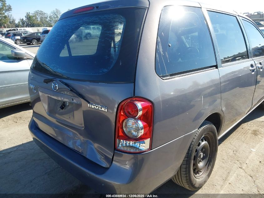 2006 Mazda Mpv Lx-Sv VIN: JM3LW28A860566802 Lot: 43880934