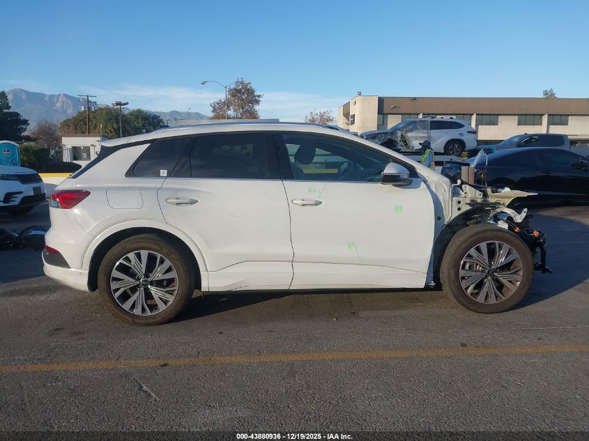 2023 Audi Q4 E-Tron Premium Plus 40 Rwd VIN: WA1BCBFZ0PP062334 Lot: 43880936