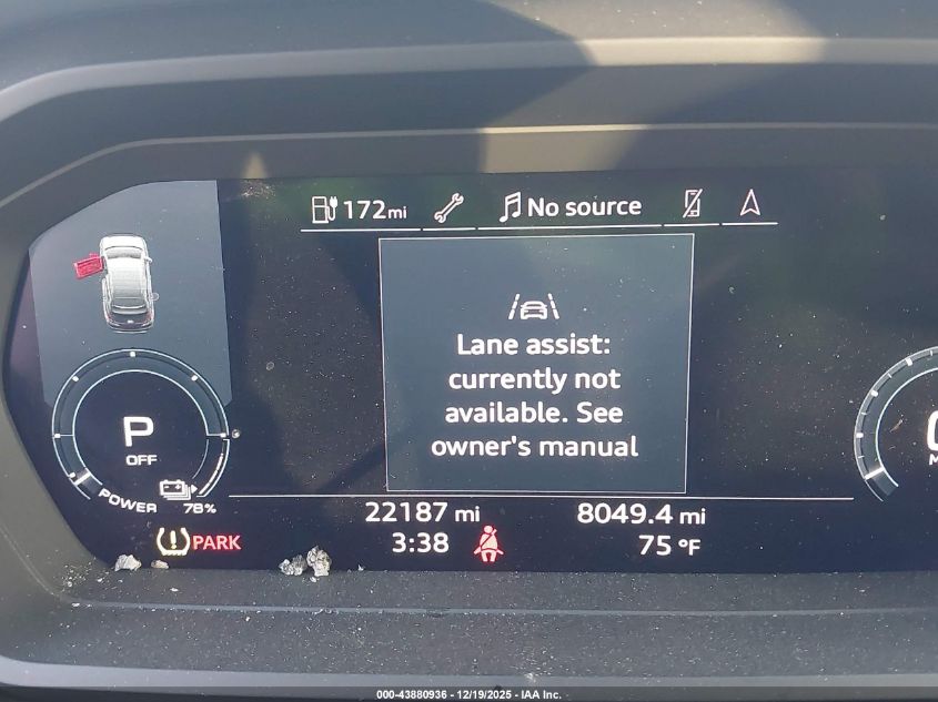 2023 Audi Q4 E-Tron Premium Plus 40 Rwd VIN: WA1BCBFZ0PP062334 Lot: 43880936