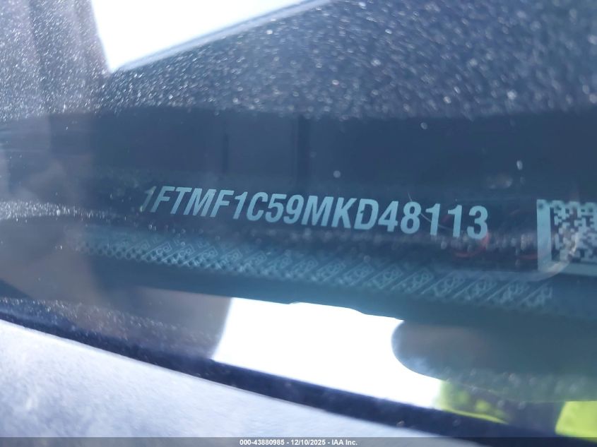 2021 Ford F-150 Xl VIN: 1FTMF1C59MKD48113 Lot: 43880985