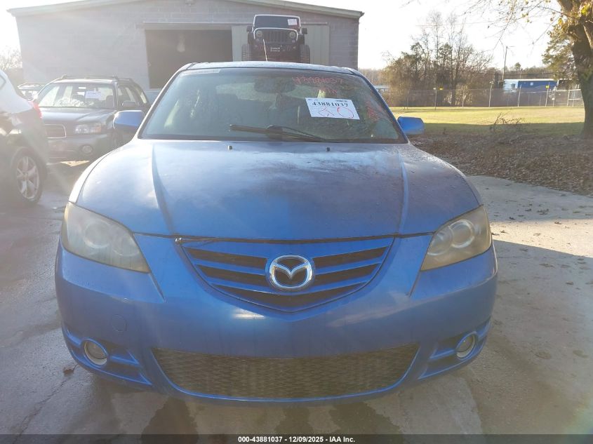 2004 Mazda Mazda3 S VIN: JM1BK123841161633 Lot: 43881037