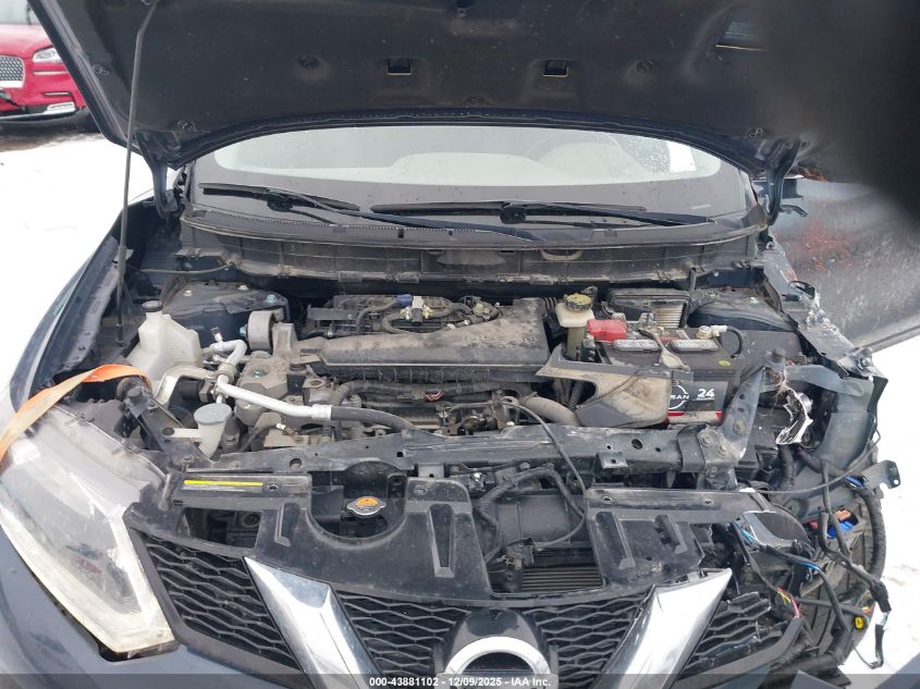 2016 Nissan Rogue Sv VIN: JN8AT2MV9GW147023 Lot: 43881102