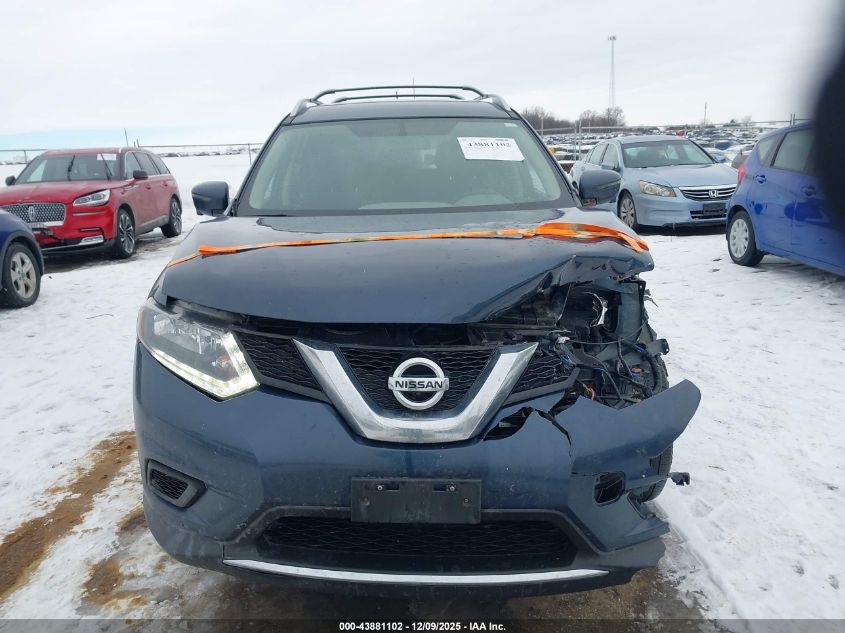 2016 Nissan Rogue Sv VIN: JN8AT2MV9GW147023 Lot: 43881102