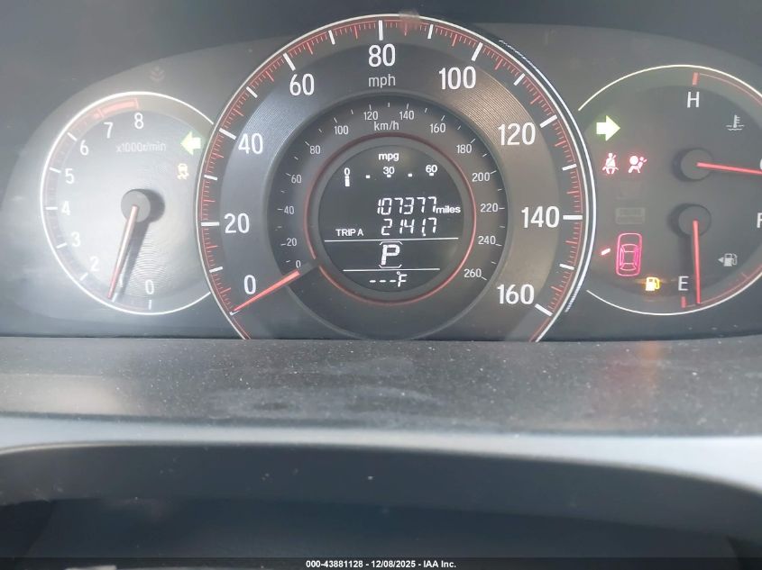 2016 Honda Accord Ex-L V-6 VIN: 1HGCT2B8XGA005117 Lot: 43881128