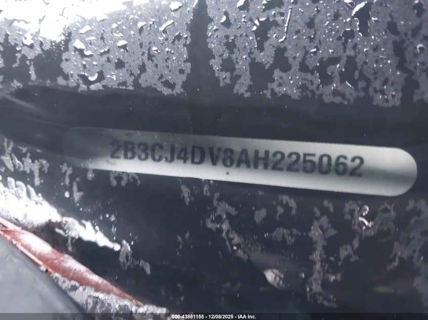 2010 Dodge Challenger Se VIN: 2B3CJ4DV8AH225062 Lot: 43881155