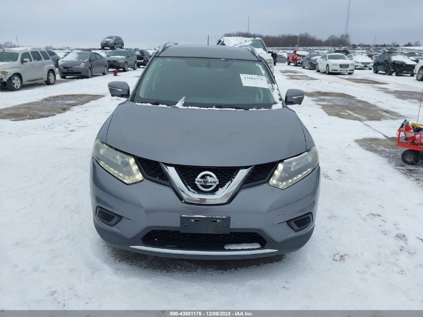 2015 Nissan Rogue Sv VIN: 5N1AT2MV8FC842536 Lot: 43881176