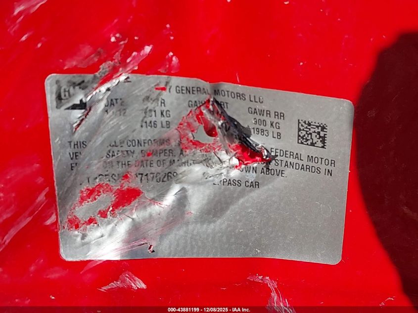 2013 Chevrolet Cruze 1Lt Auto VIN: 1G1PC5SBXD7176268 Lot: 43881199