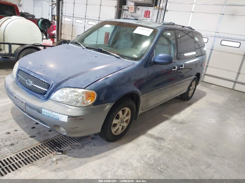 KNDUP131156618035 2005 KIA SEDONA photo no. 2