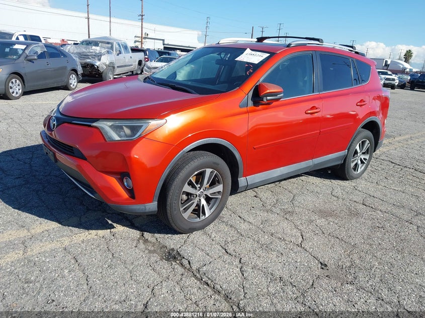 Vin: 2t3wfrevxgw256492, lot: 44376768, toyota rav4 xle 20162